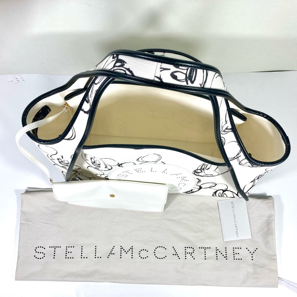 Stella McCartney Disney Fantasia Mickey Mouse Cotton X-Large Tote With Pouch NEW - Picture 10 of 17